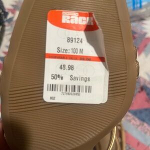 Naturalizer Tan Strappy Sandals